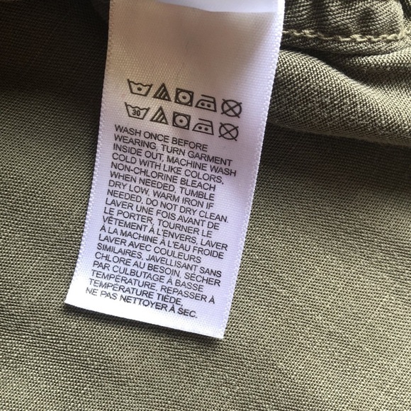 Lucky Brand Womens Button Up Long Sleeve Shirt Green Size Large Casual - Picture 6 of 8